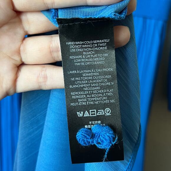 NWT NEW Anthropologie Cobalt Blue Layered Sweater Maxi Dress Size XL - Picture 5 of 6